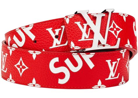 fake loui vuitton supreme belt